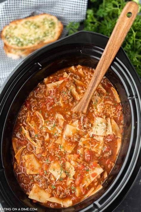 lasagna soup recipe crock pot